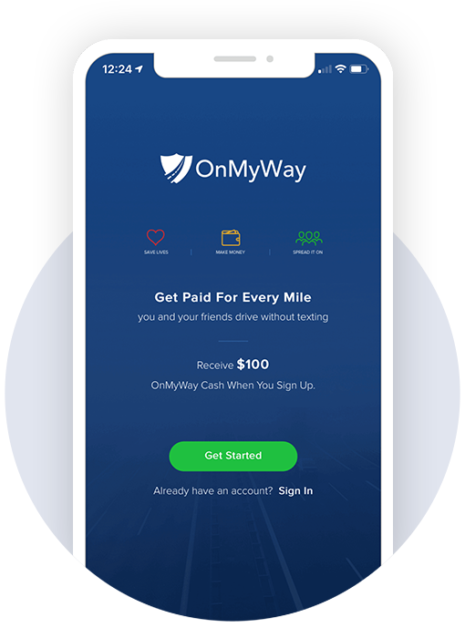 Download the OnMyWay App